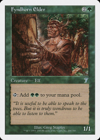 Fyndhorn Elder [Seventh Edition] | Jomio and Rueliete's Cards and Comics