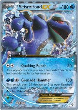 Seismitoad EX (20/111) (Punches 'n' Bites - Patrick Martinez) [World Championships 2015] | Jomio and Rueliete's Cards and Comics