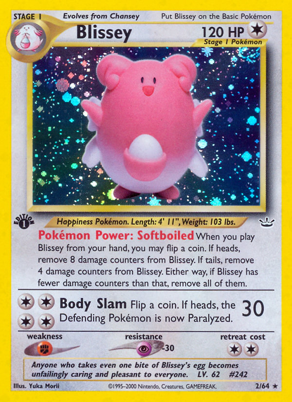 Blissey (2/64) [Neo Revelation 1st Edition] | Jomio and Rueliete's Cards and Comics