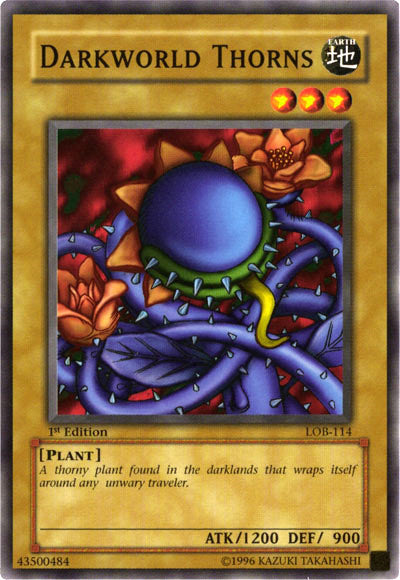 Darkworld Thorns [LOB-114] Common | Jomio and Rueliete's Cards and Comics