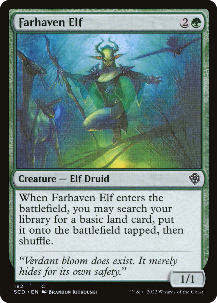 Farhaven Elf [Starter Commander Decks] | Jomio and Rueliete's Cards and Comics