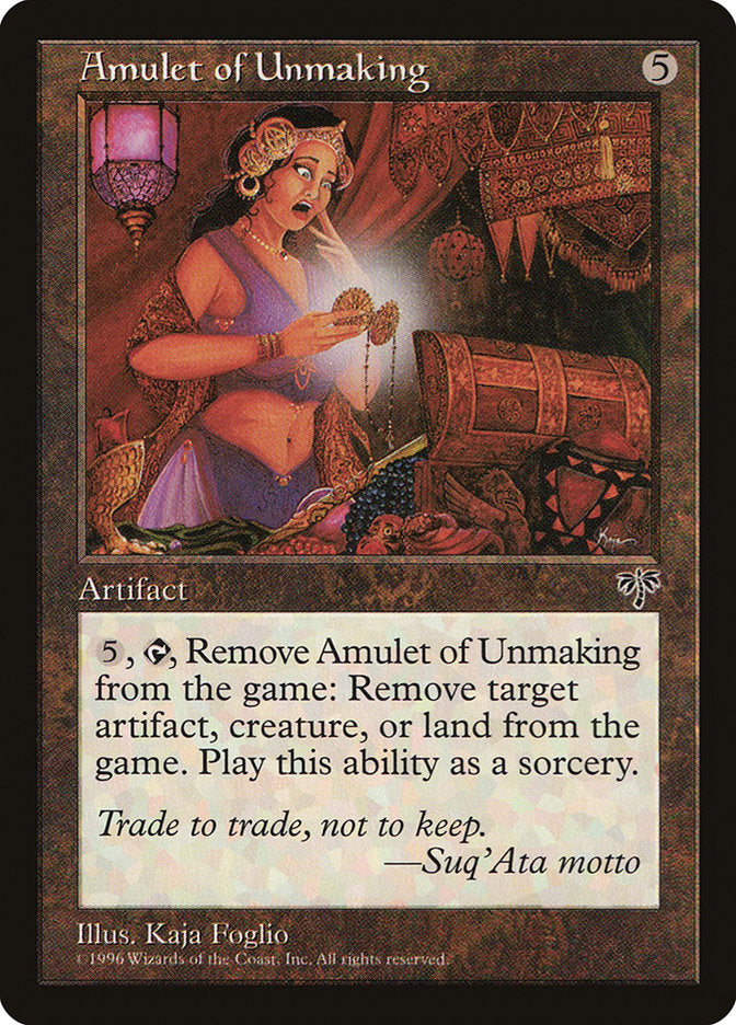 Amulet of Unmaking [Mirage] | Jomio and Rueliete's Cards and Comics