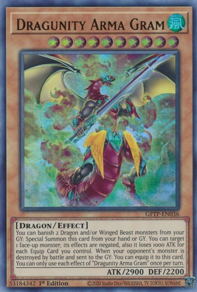 Dragunity Arma Gram [GFTP-EN036] Ultra rare | Jomio and Rueliete's Cards and Comics