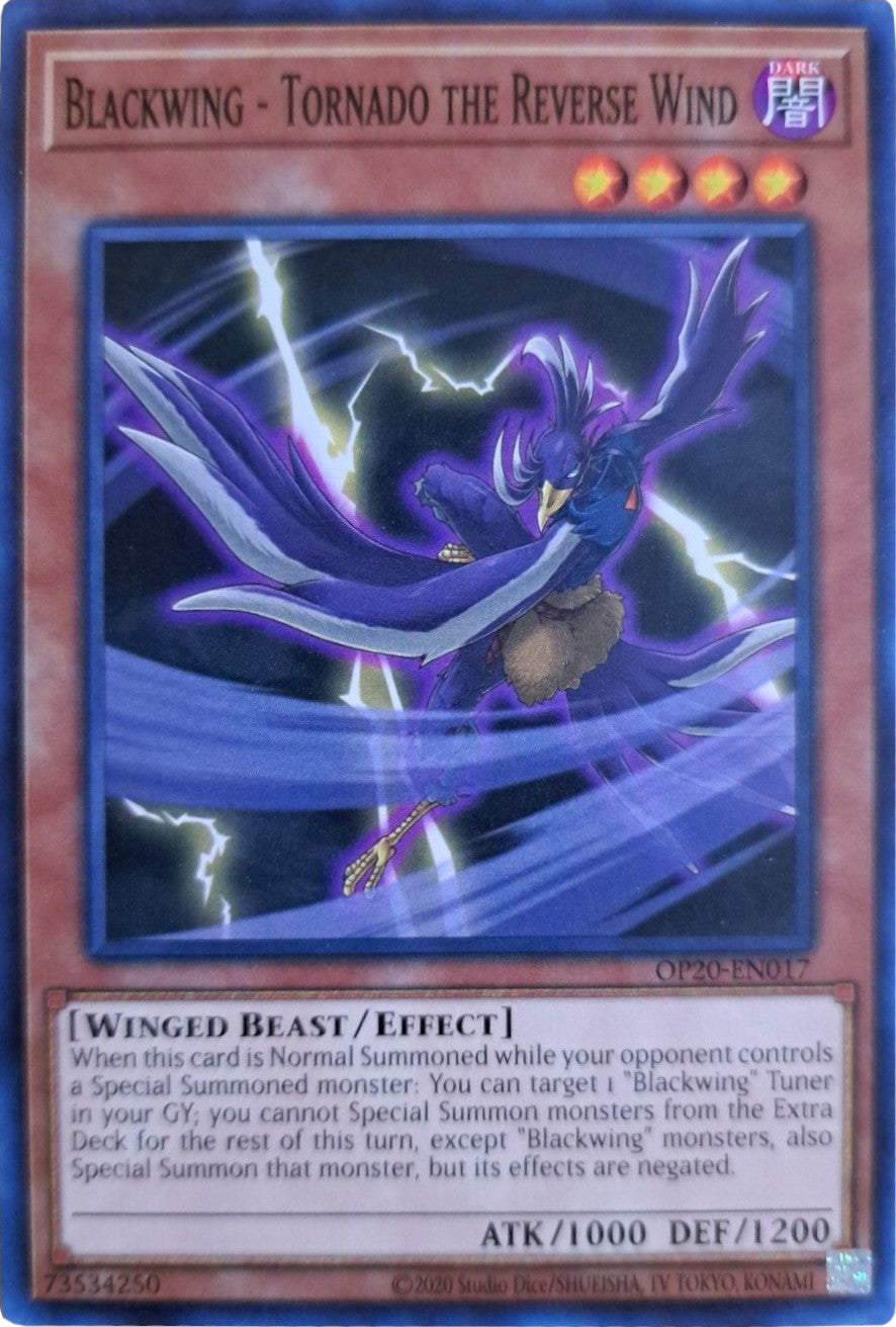 Blackwing - Tornado the Reverse Wind [OP20-EN017] Common | Jomio and Rueliete's Cards and Comics