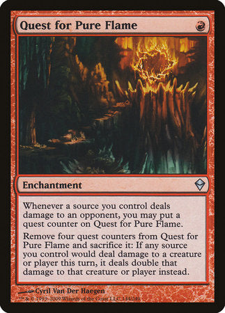 Quest for Pure Flame [Zendikar] | Jomio and Rueliete's Cards and Comics