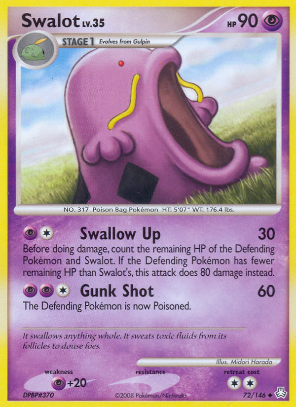 Swalot (72/146) [Diamond & Pearl: Legends Awakened] | Jomio and Rueliete's Cards and Comics