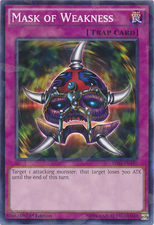 Mask of Weakness (Shatterfoil) [BP03-EN190] Common | Jomio and Rueliete's Cards and Comics
