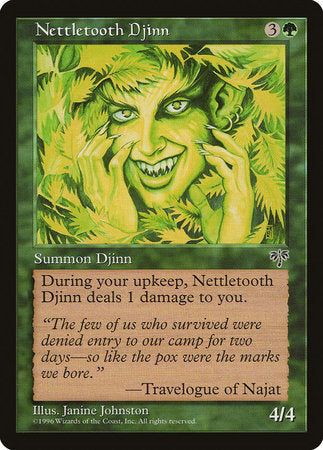 Nettletooth Djinn [Mirage] | Jomio and Rueliete's Cards and Comics