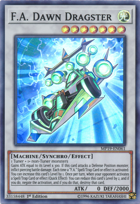 F.A. Dawn Dragster [MP19-EN061] Super Rare | Jomio and Rueliete's Cards and Comics