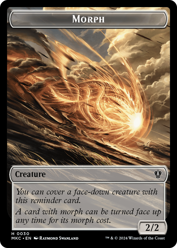 Saproling // Morph Double-Sided Token [Murders at Karlov Manor Commander Tokens] | Jomio and Rueliete's Cards and Comics