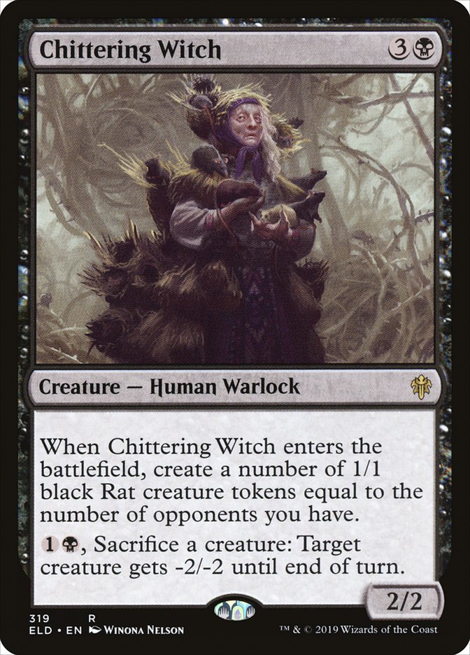 Chittering Witch [Throne of Eldraine] | Jomio and Rueliete's Cards and Comics