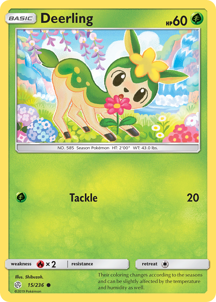 Deerling (15/236) [Sun & Moon: Cosmic Eclipse] | Jomio and Rueliete's Cards and Comics