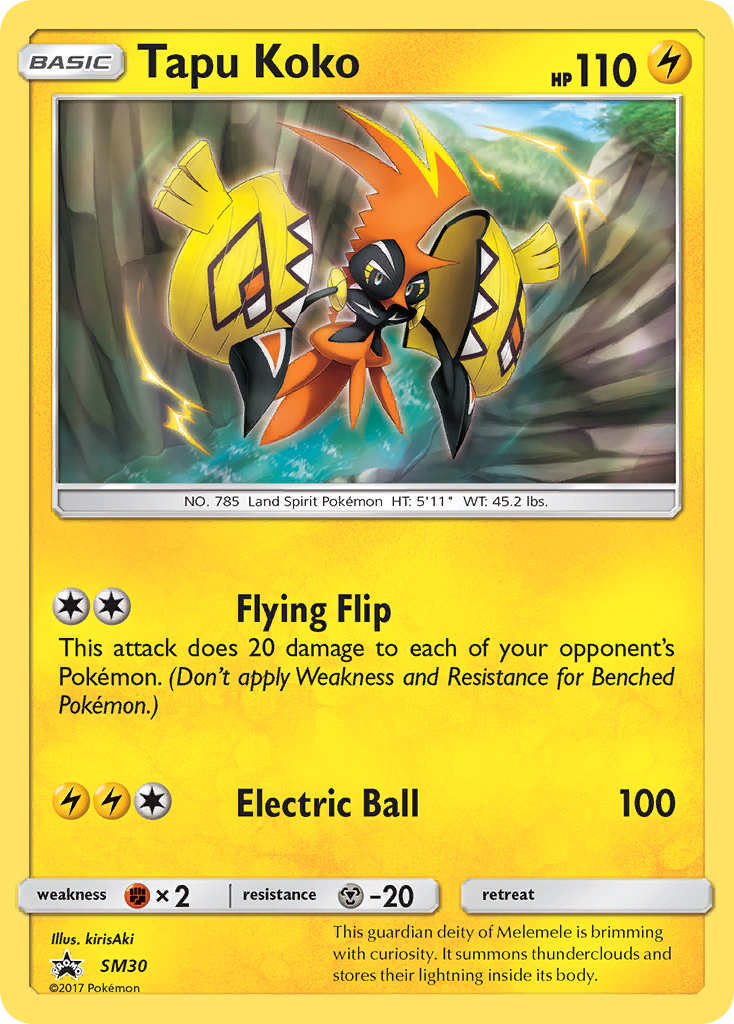Tapu Koko (SM30) [Sun & Moon: Black Star Promos] | Jomio and Rueliete's Cards and Comics
