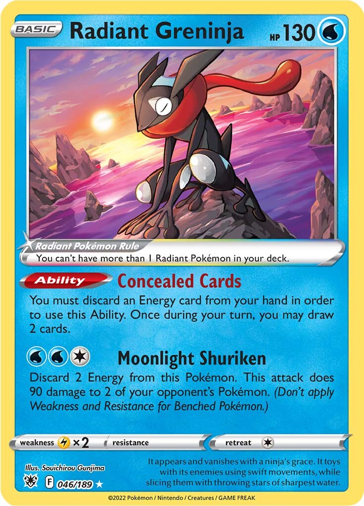 Radiant Greninja (046/189) [Sword & Shield: Astral Radiance] | Jomio and Rueliete's Cards and Comics