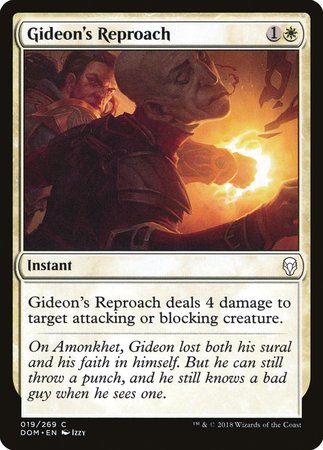 Gideon's Reproach [Dominaria] | Jomio and Rueliete's Cards and Comics