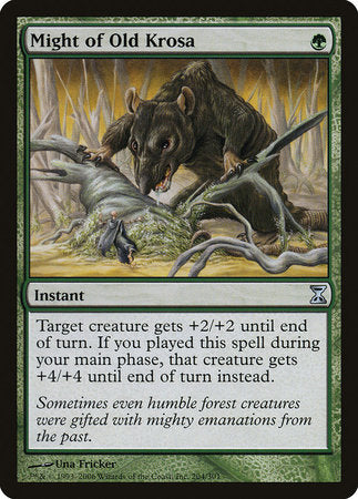 Might of Old Krosa [Time Spiral] | Jomio and Rueliete's Cards and Comics