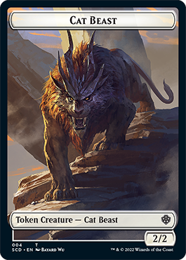 Insect // Cat Beast Double-Sided Token [Starter Commander Decks] | Jomio and Rueliete's Cards and Comics