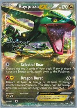 Rayquaza EX (85/124) (Anguille Sous Roche - Clement Lamberton) [World Championships 2013] | Jomio and Rueliete's Cards and Comics