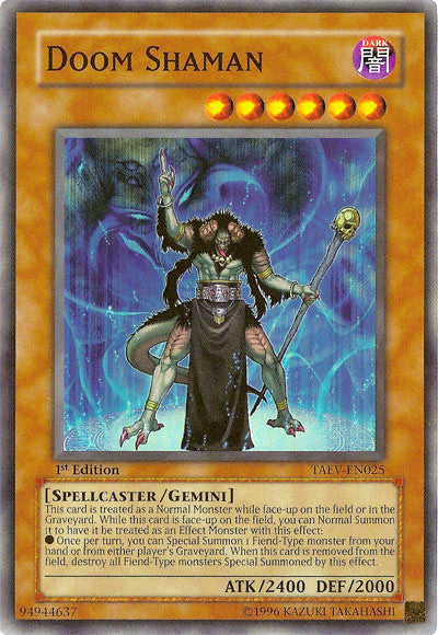 Doom Shaman [TAEV-EN025] Super Rare | Jomio and Rueliete's Cards and Comics