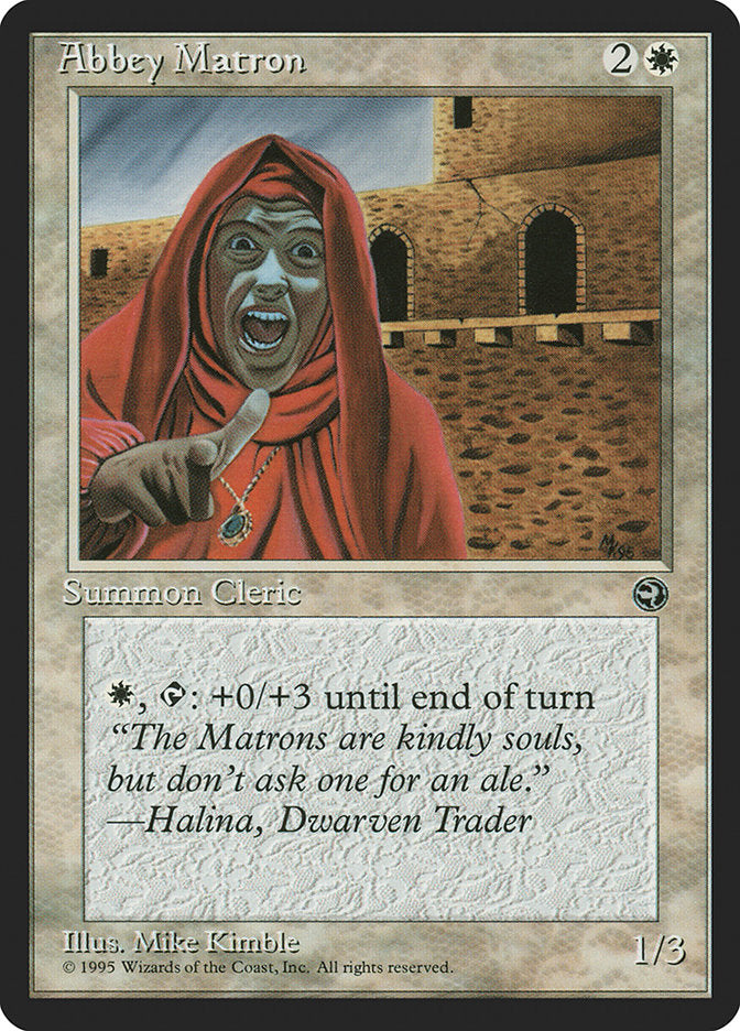 Abbey Matron (Halina Flavor Text) [Homelands] | Jomio and Rueliete's Cards and Comics