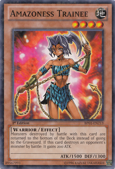 Amazoness Trainee [BP01-EN213] Starfoil Rare | Jomio and Rueliete's Cards and Comics