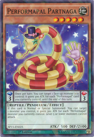 Performapal Partnaga [SP15-EN025] Shatterfoil Rare | Jomio and Rueliete's Cards and Comics