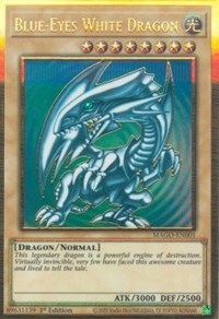 Blue-Eyes White Dragon [MAGO-EN001] Gold Rare | Jomio and Rueliete's Cards and Comics