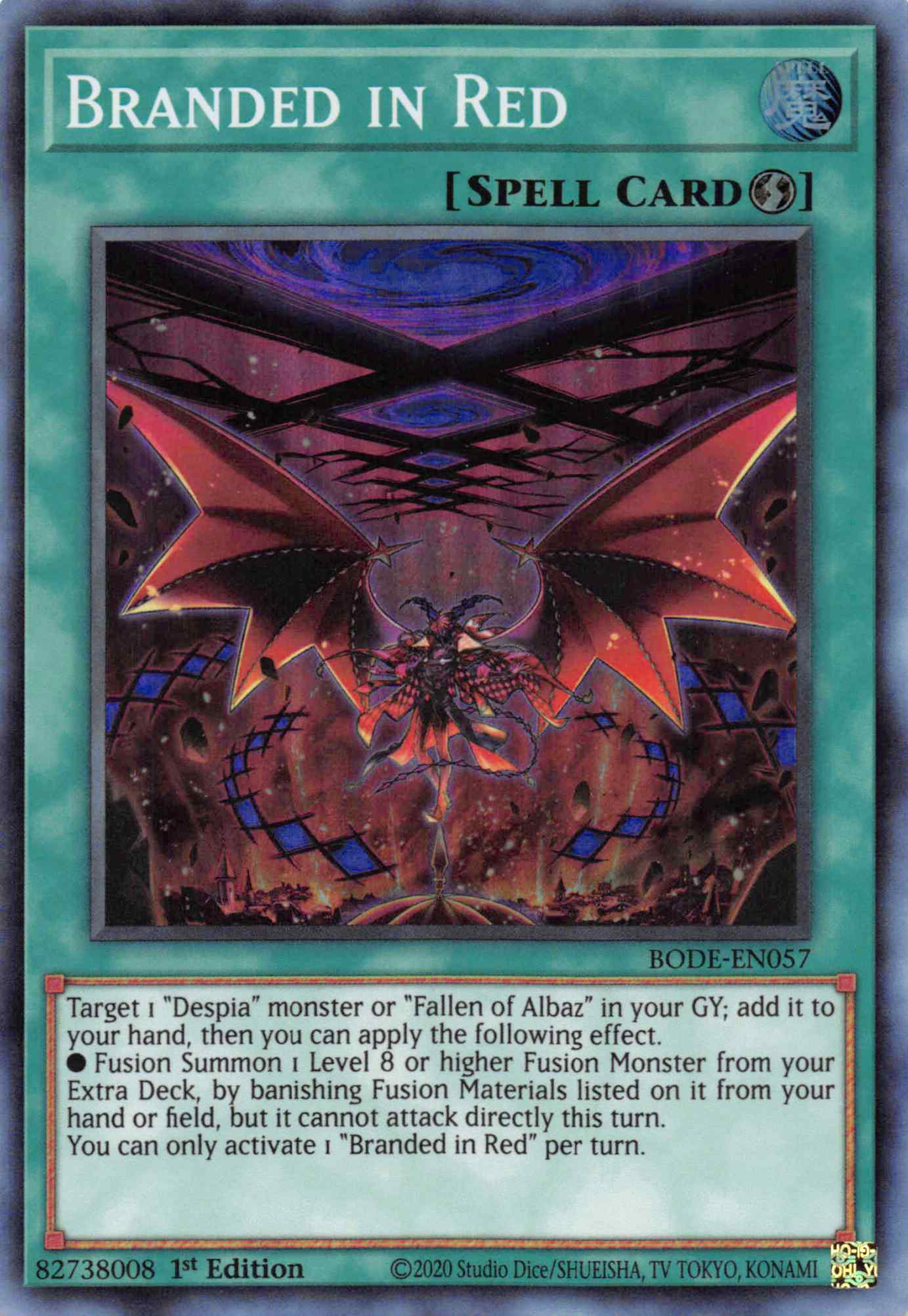Branded in Red [BODE-EN057] Super Rare | Jomio and Rueliete's Cards and Comics