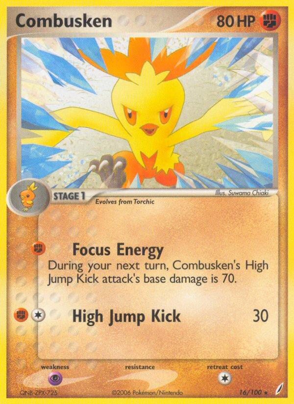 Combusken (16/100) [EX: Crystal Guardians] | Jomio and Rueliete's Cards and Comics