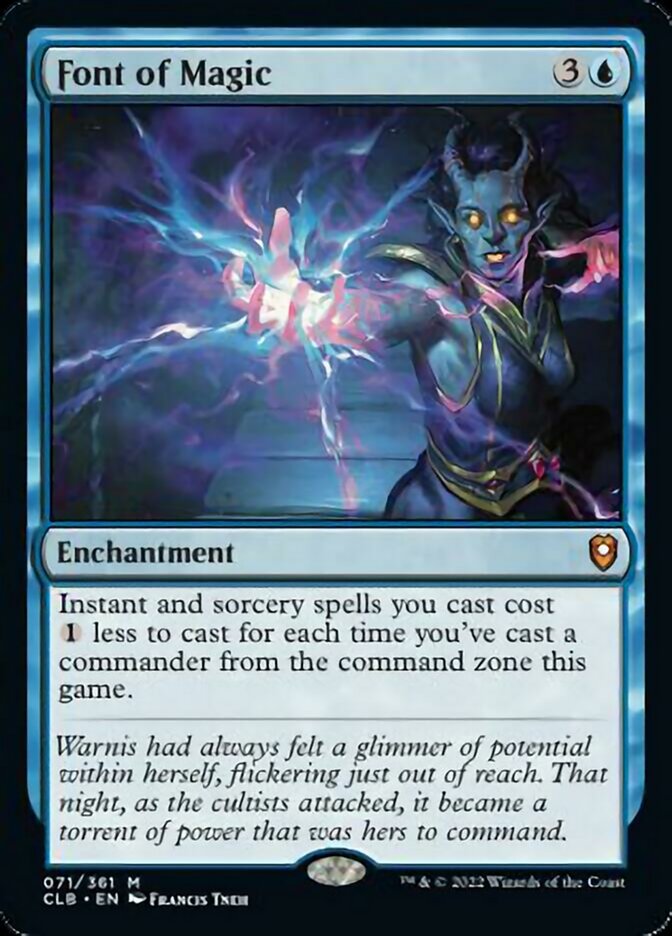 Font of Magic [Commander Legends: Battle for Baldur's Gate] | Jomio and Rueliete's Cards and Comics