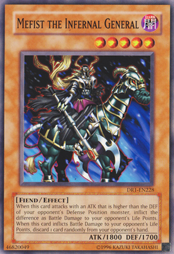 Mefist the Infernal General [DR1-EN228] Common | Jomio and Rueliete's Cards and Comics