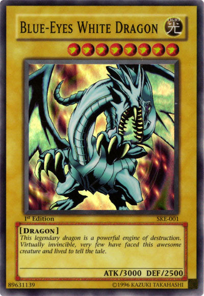 Blue-Eyes White Dragon [SKE-001] Super Rare | Jomio and Rueliete's Cards and Comics