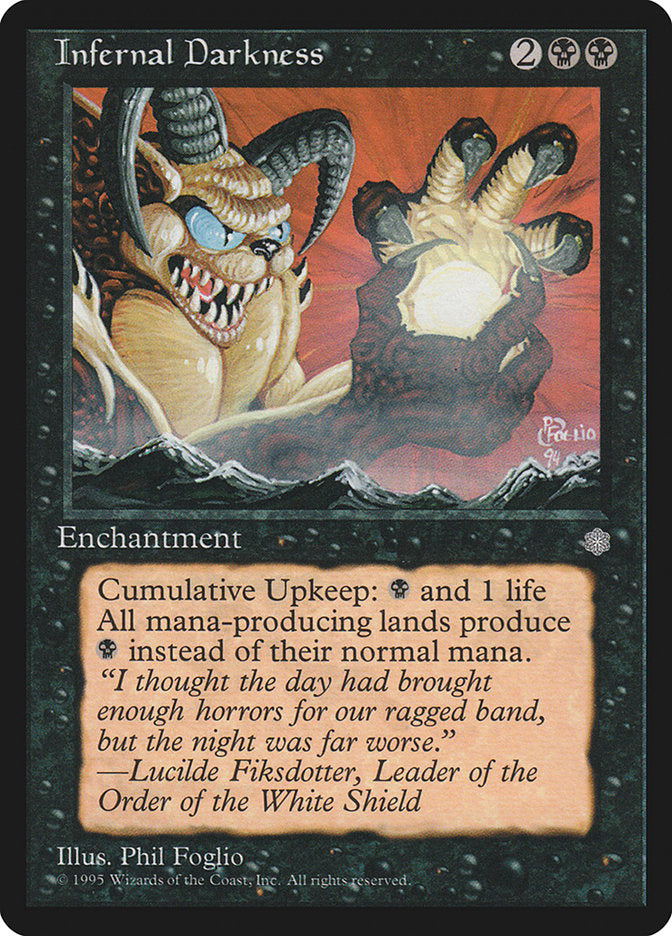 Infernal Darkness [Ice Age] | Jomio and Rueliete's Cards and Comics
