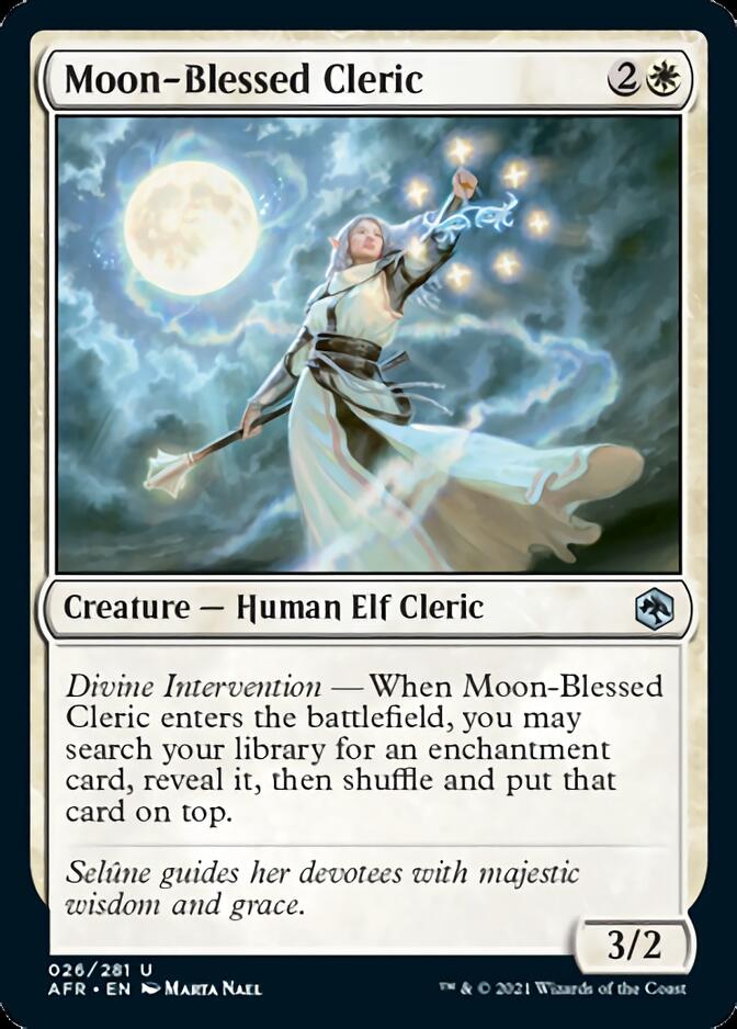 Moon-Blessed Cleric [Dungeons & Dragons: Adventures in the Forgotten Realms] | Jomio and Rueliete's Cards and Comics