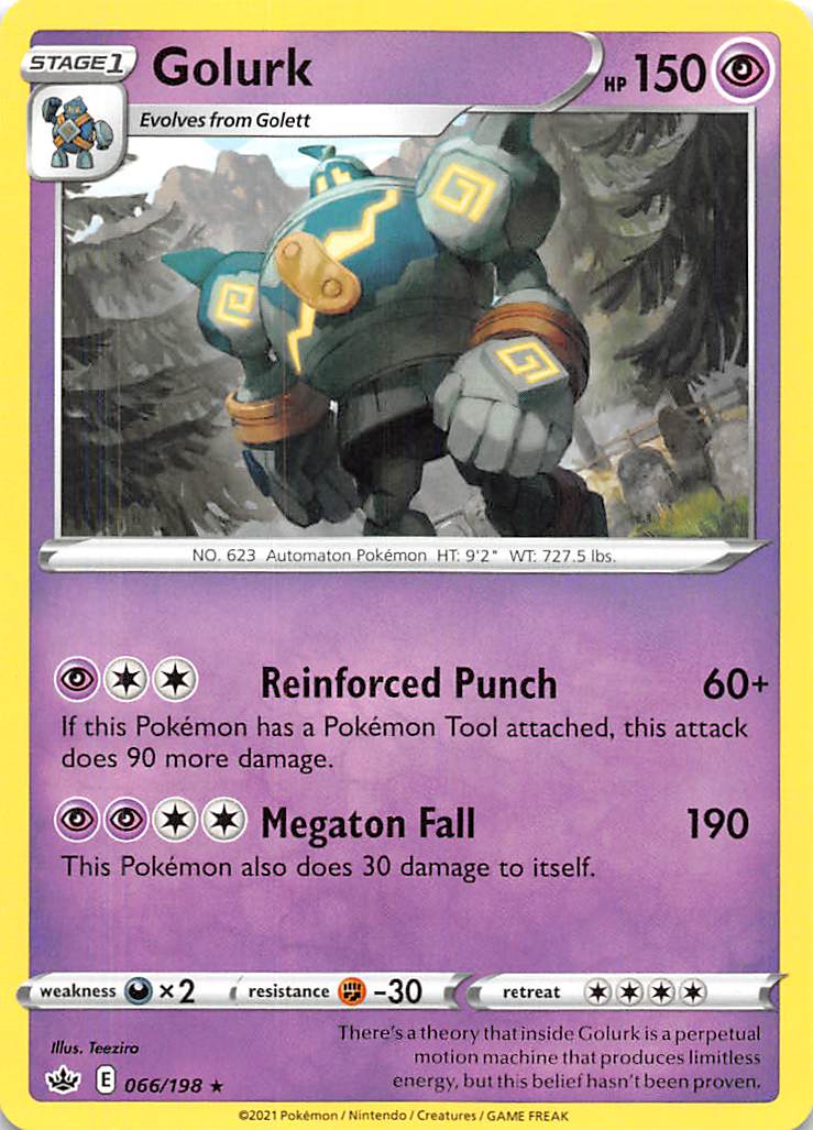 Golurk (066/198) [Sword & Shield: Chilling Reign] | Jomio and Rueliete's Cards and Comics