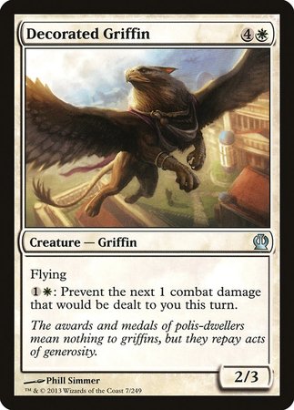 Decorated Griffin [Theros] | Jomio and Rueliete's Cards and Comics