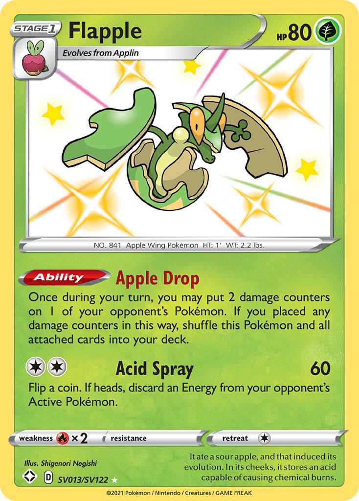 Flapple (SV013/SV122) [Sword & Shield: Shining Fates] | Jomio and Rueliete's Cards and Comics