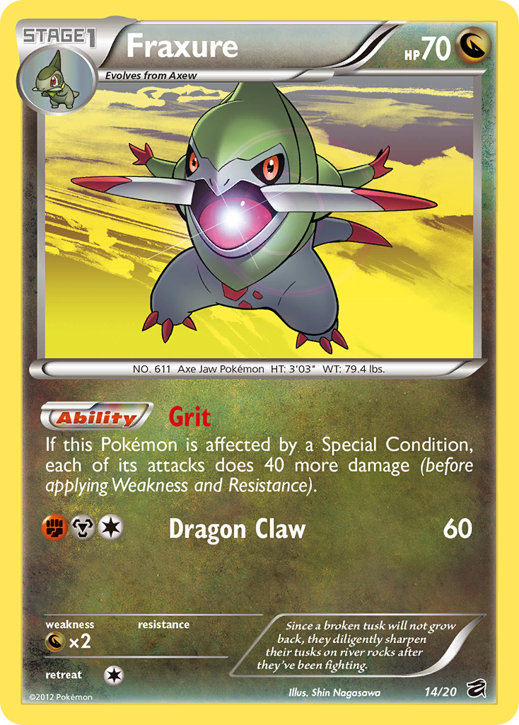 Fraxure (14/20) [Black & White: Dragon Vault] | Jomio and Rueliete's Cards and Comics