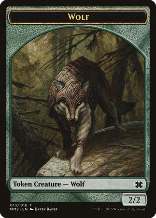 Wolf Token [Modern Masters 2015 Tokens] | Jomio and Rueliete's Cards and Comics
