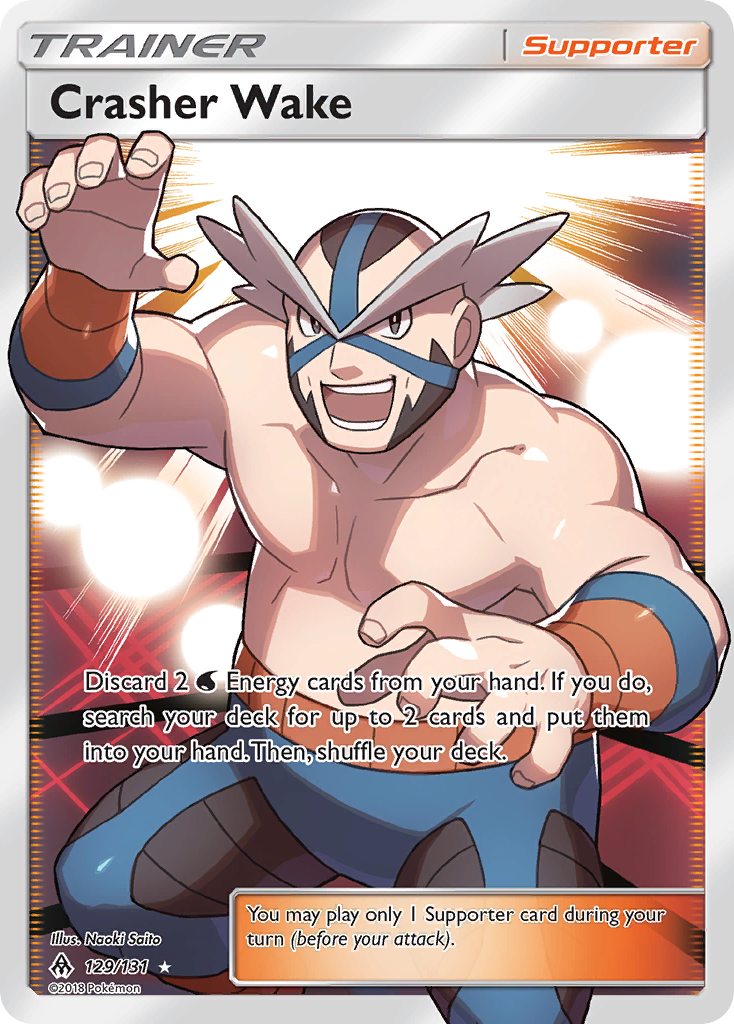 Crasher Wake (129/131) [Sun & Moon: Forbidden Light] | Jomio and Rueliete's Cards and Comics