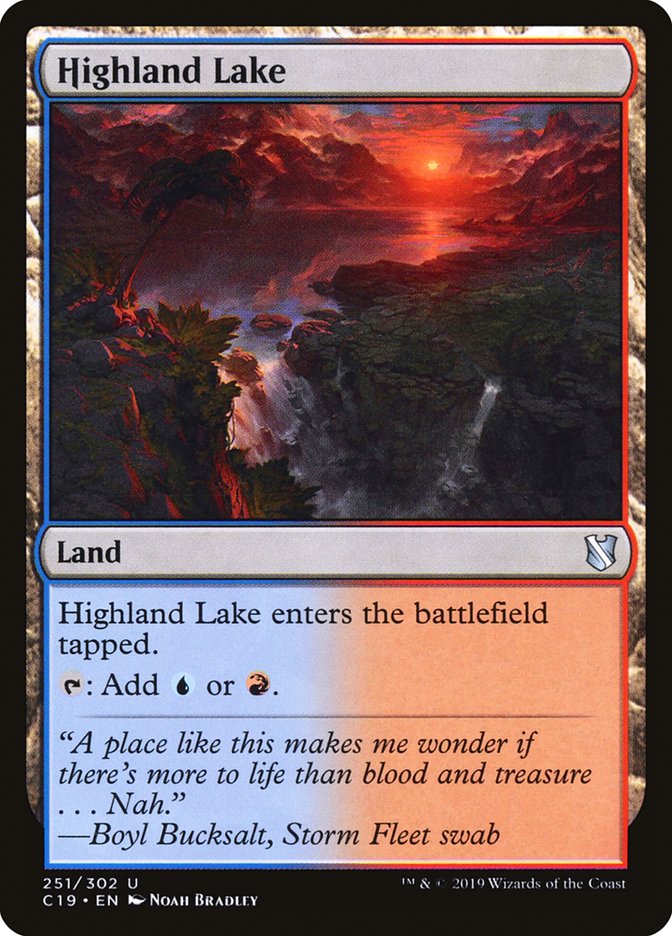Highland Lake [Commander 2019] | Jomio and Rueliete's Cards and Comics