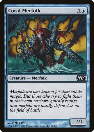 Coral Merfolk [Magic 2010] | Jomio and Rueliete's Cards and Comics