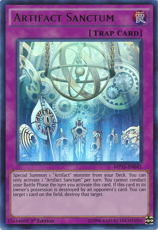 Artifact Sanctum [MP15-EN041] Ultra Rare | Jomio and Rueliete's Cards and Comics