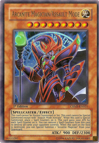 Arcanite Magician/Assault Mode [CRMS-EN021] Ultra Rare | Jomio and Rueliete's Cards and Comics