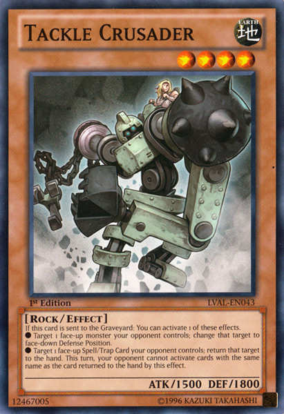 Tackle Crusader [LVAL-EN043] Common | Jomio and Rueliete's Cards and Comics