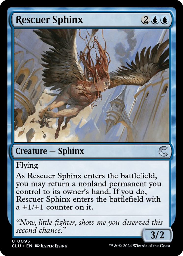 Rescuer Sphinx [Ravnica: Clue Edition] | Jomio and Rueliete's Cards and Comics