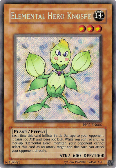 Elemental Hero Knospe [PP02-EN005] Secret Rare | Jomio and Rueliete's Cards and Comics