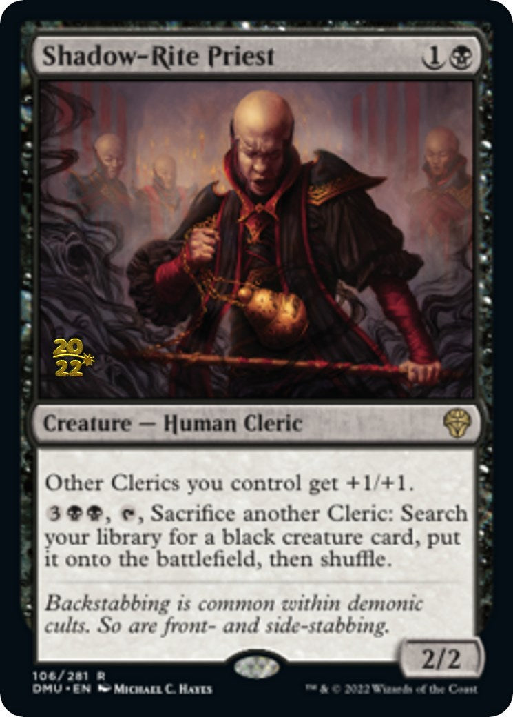 Shadow-Rite Priest [Dominaria United Prerelease Promos] | Jomio and Rueliete's Cards and Comics