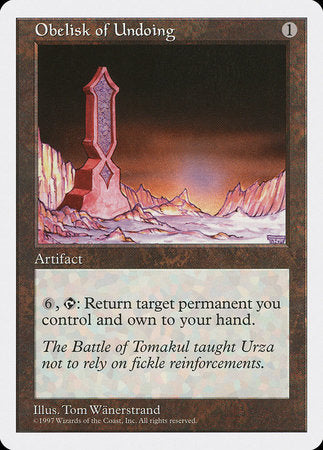 Obelisk of Undoing [Fifth Edition] | Jomio and Rueliete's Cards and Comics