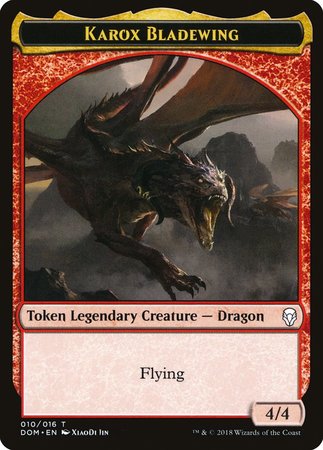 Karox Bladewing Token [Dominaria Tokens] | Jomio and Rueliete's Cards and Comics